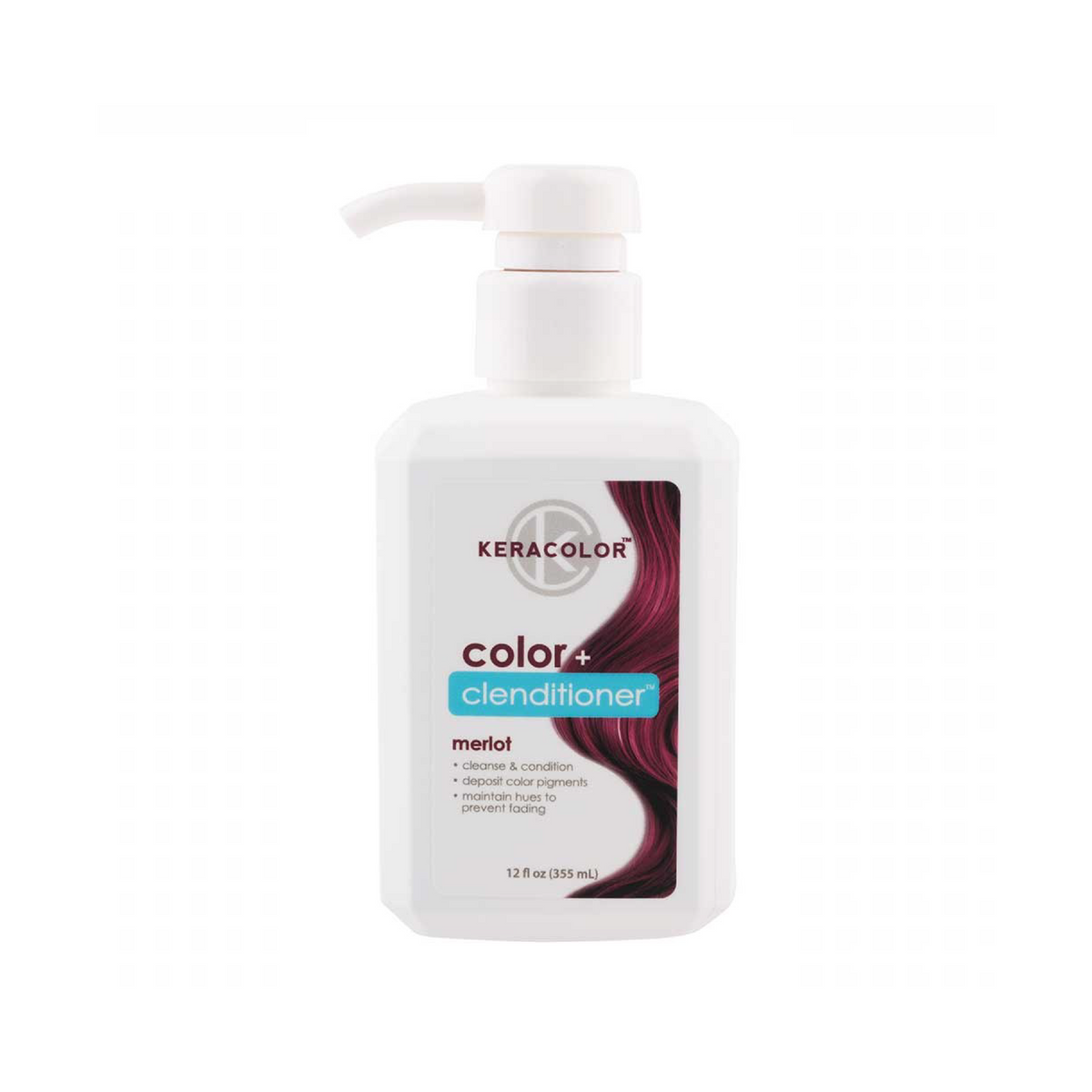 Keracolor Color Clenditioner Merlot Colouring Shampoo 355ml Barber