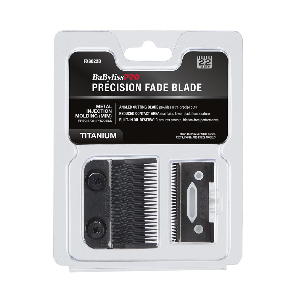 BaByliss PRO Black Titanium MIM Replacement Fade Blade - FX8022B