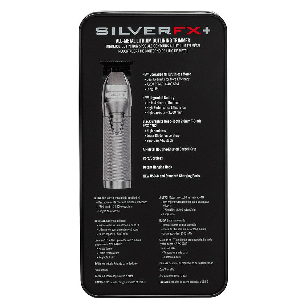 Babyliss PRO FX+ Outliner Trimmer - Silver