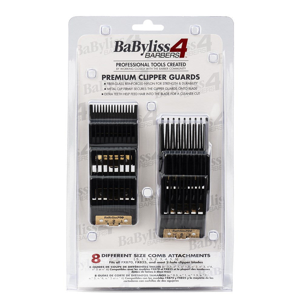 Babyliss PRO Premium Clipper Comb Attachments - 8pcs