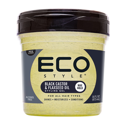 Eco Style Black Castor & Flaxseed Oil Styling Gel - 473ml