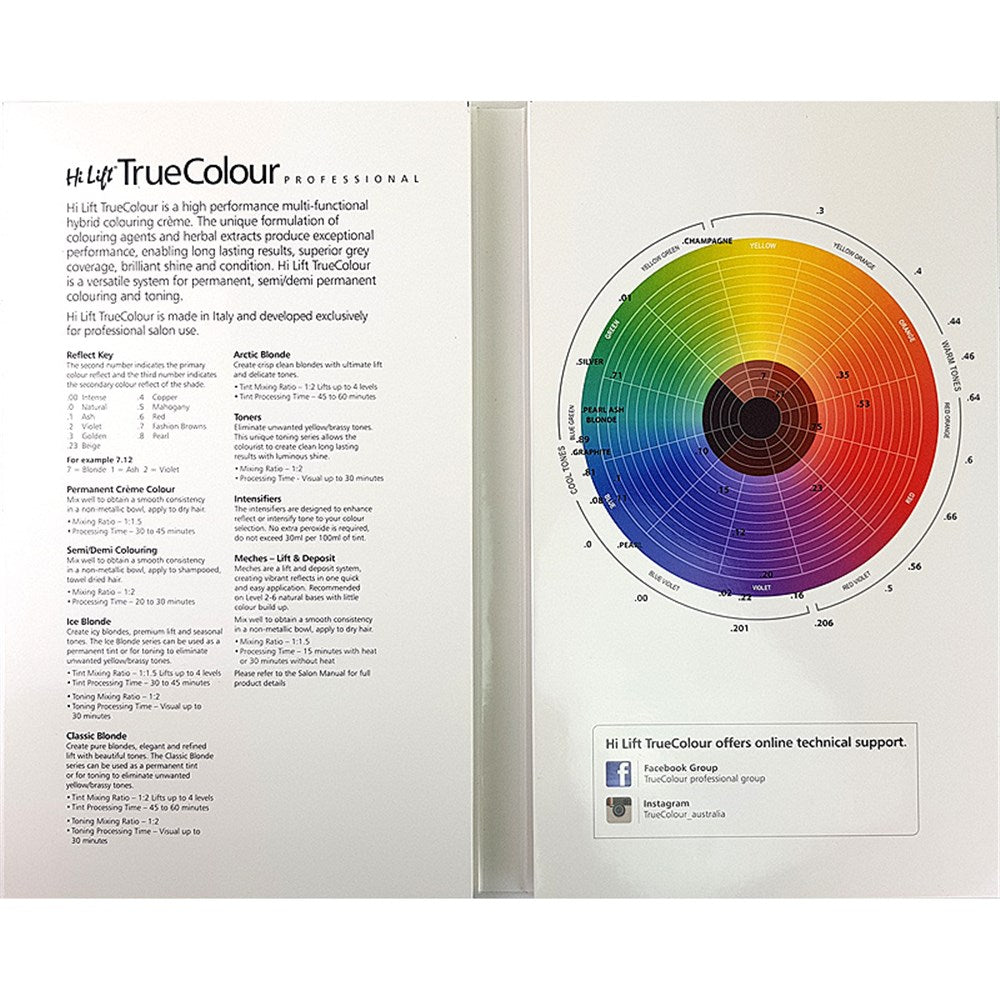 Hi Lift True Colour Chart – Barber Bazaar
