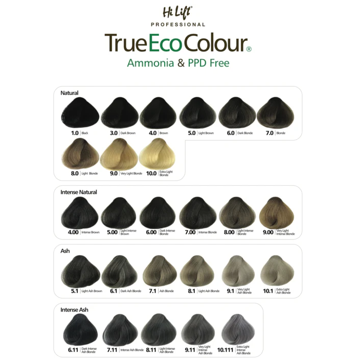 Hi Lift True Eco Colour 6.11 Dark Intense Ash Blonde - 100ml