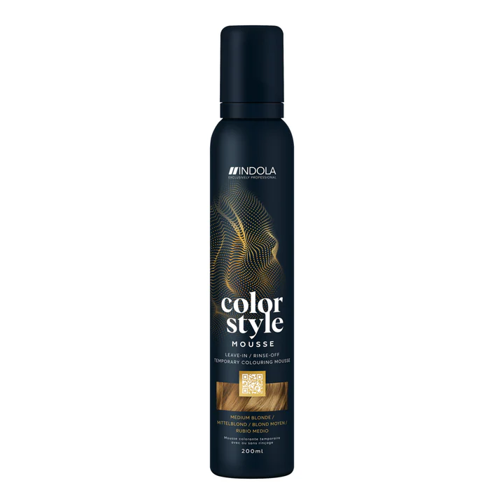 Indola Color Style Mousse Medium Blonde - 200ml