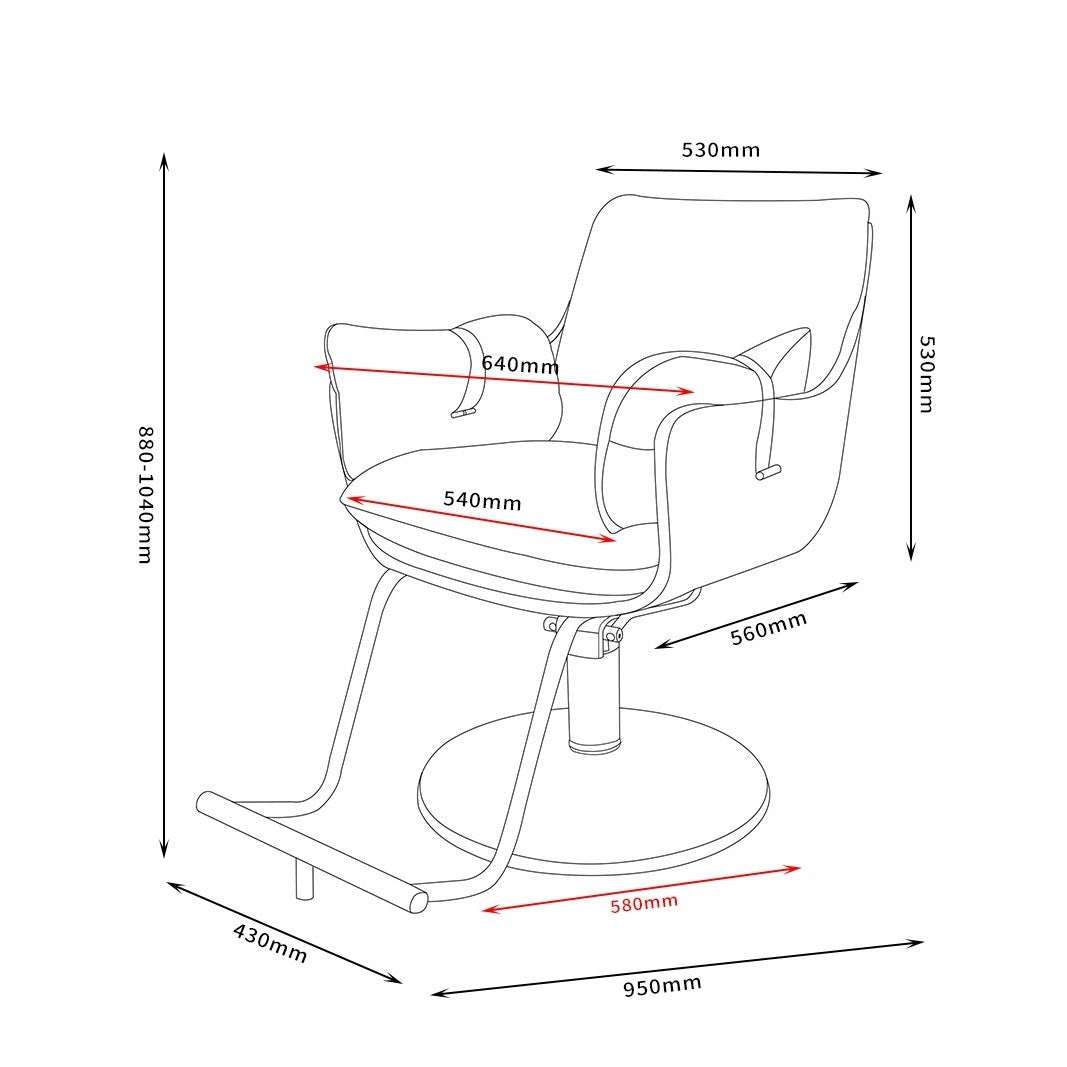 Karma Batemans Bay Salon Chair - Grey