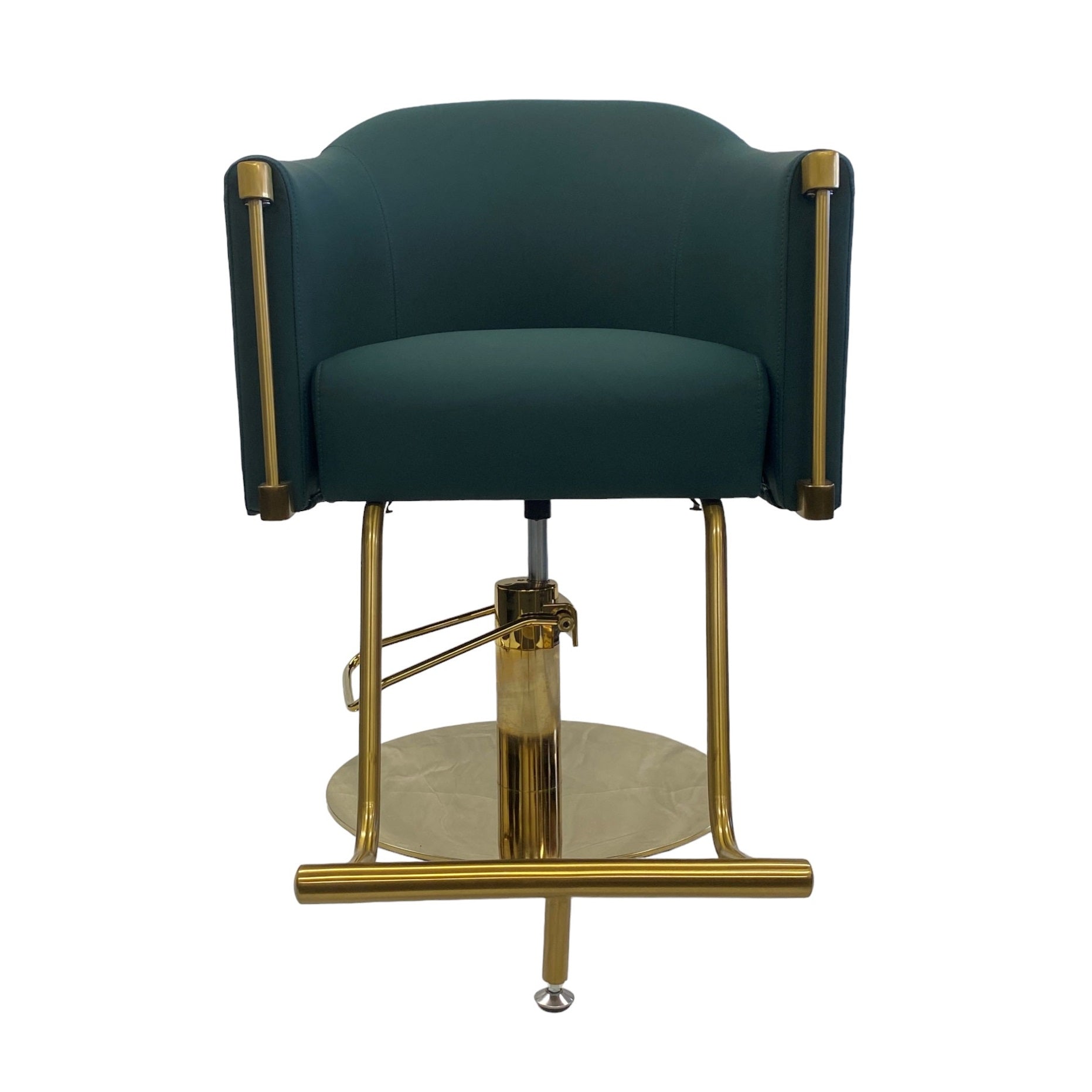 Karma Eden Salon Chair - Emerald Green & Gold