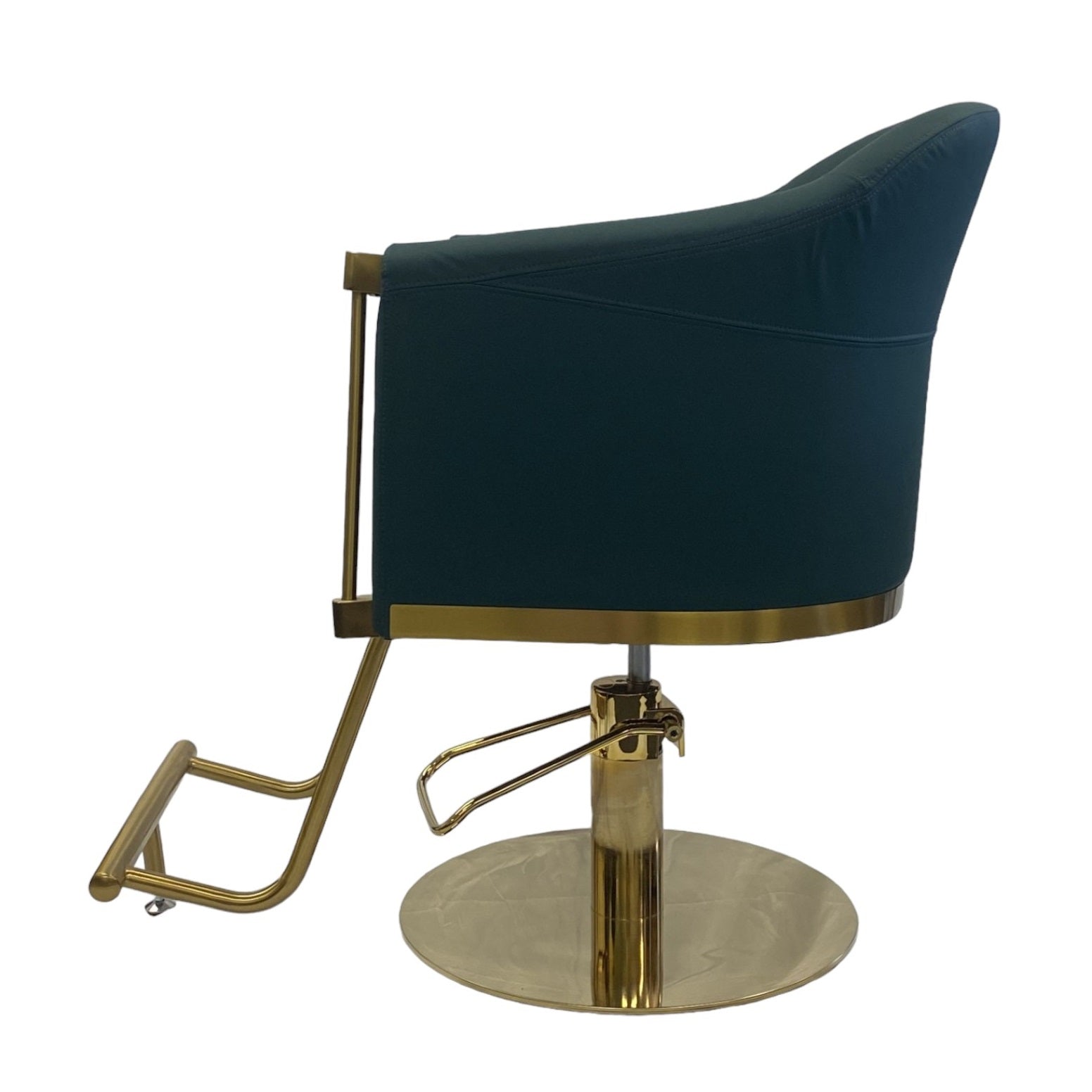 Karma Eden Salon Chair - Emerald Green & Gold