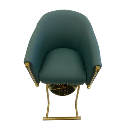 Karma Eden Salon Chair - Emerald Green & Gold