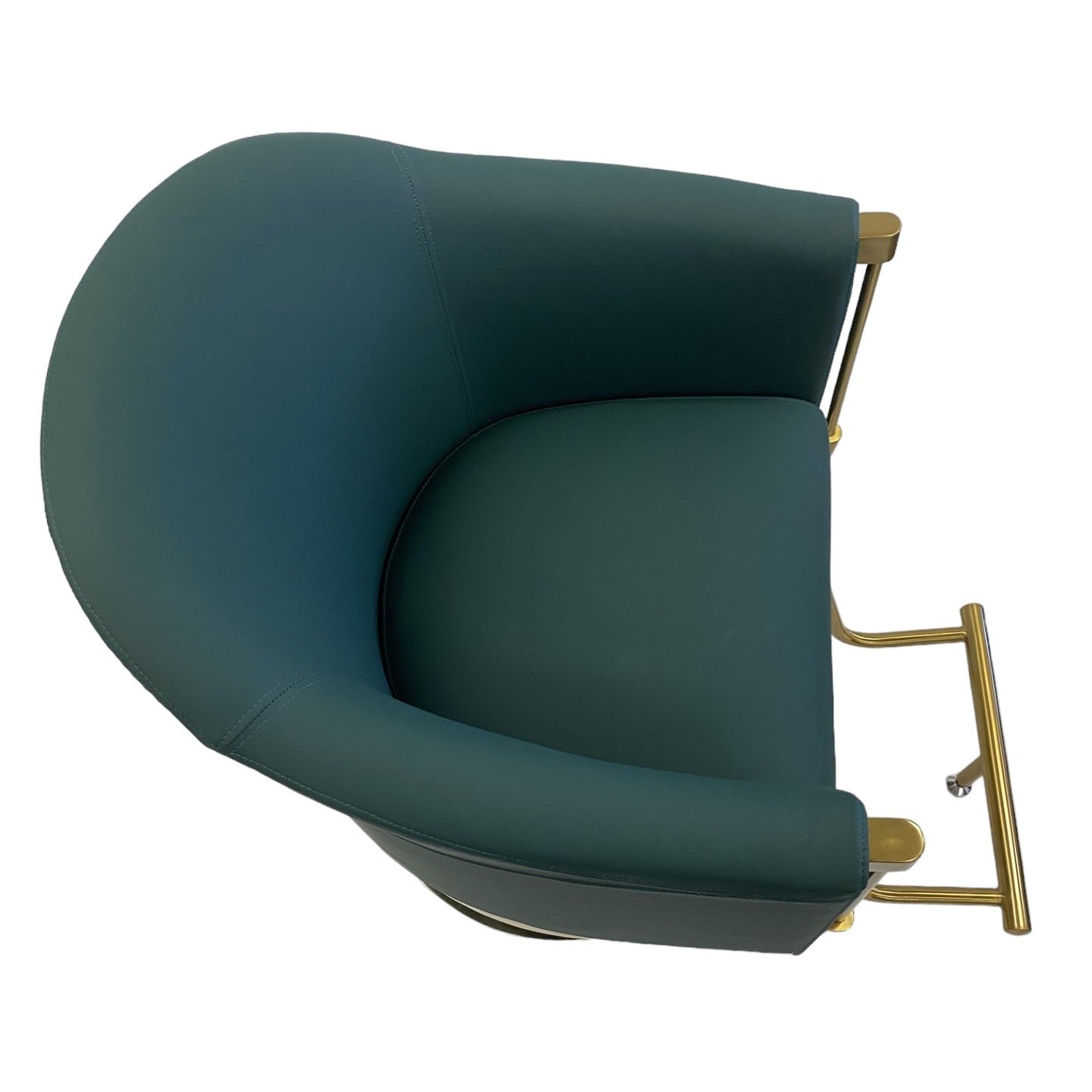 Karma Eden Salon Chair - Emerald Green & Gold