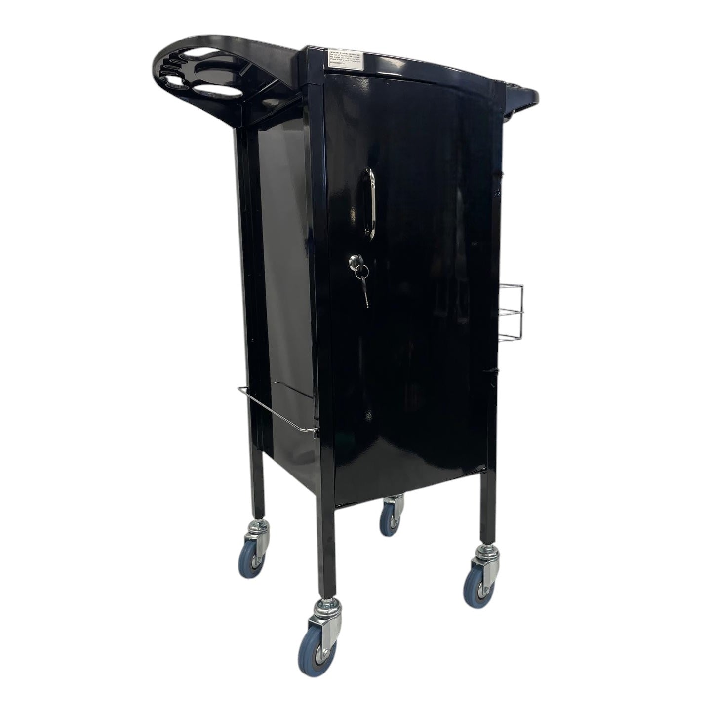 Karma Florina Lockable Salon Trolley - Black