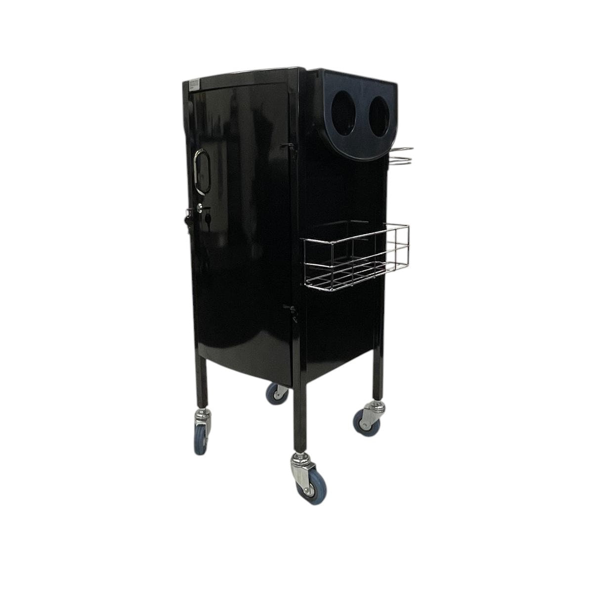 Karma Florina Lockable Salon Trolley - Black