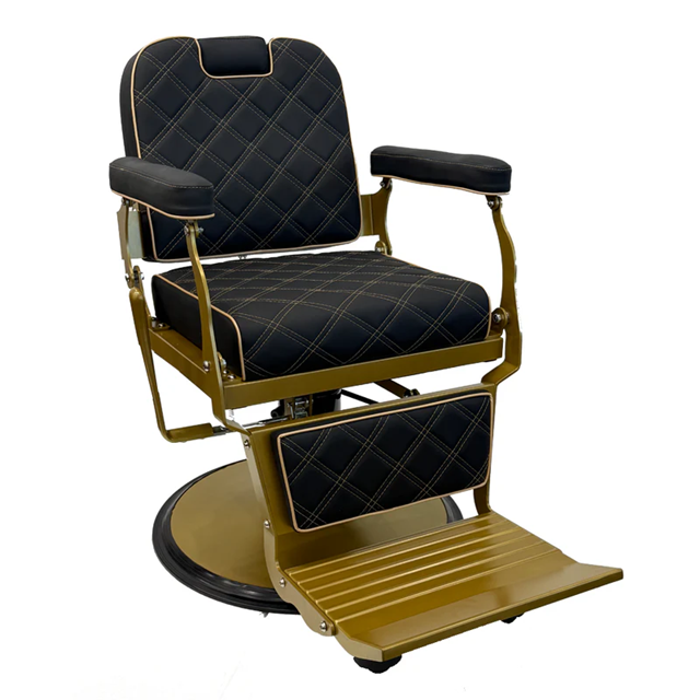 Karma Paddington Barber Chair - Black & Gold