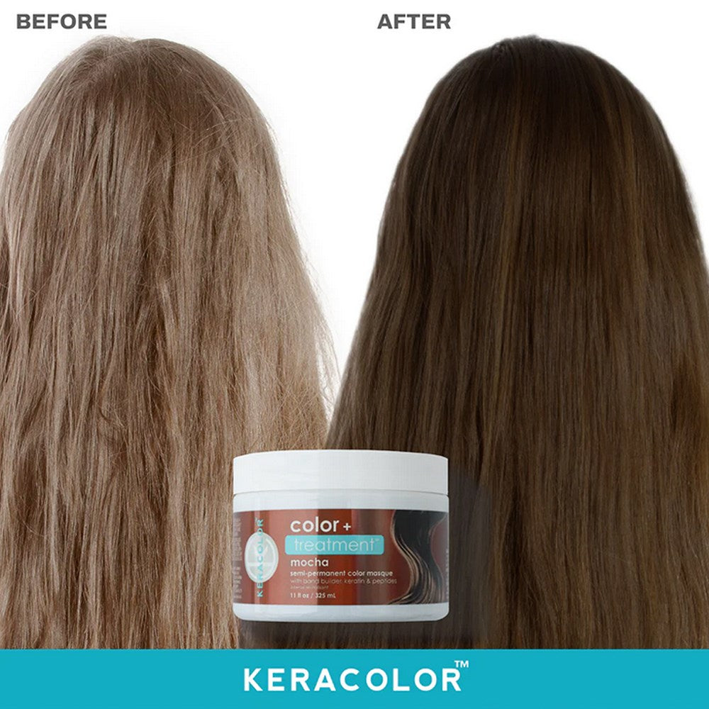 Keracolor Color Treatment Semi Permanent Hair Masque Mocha - 325ml