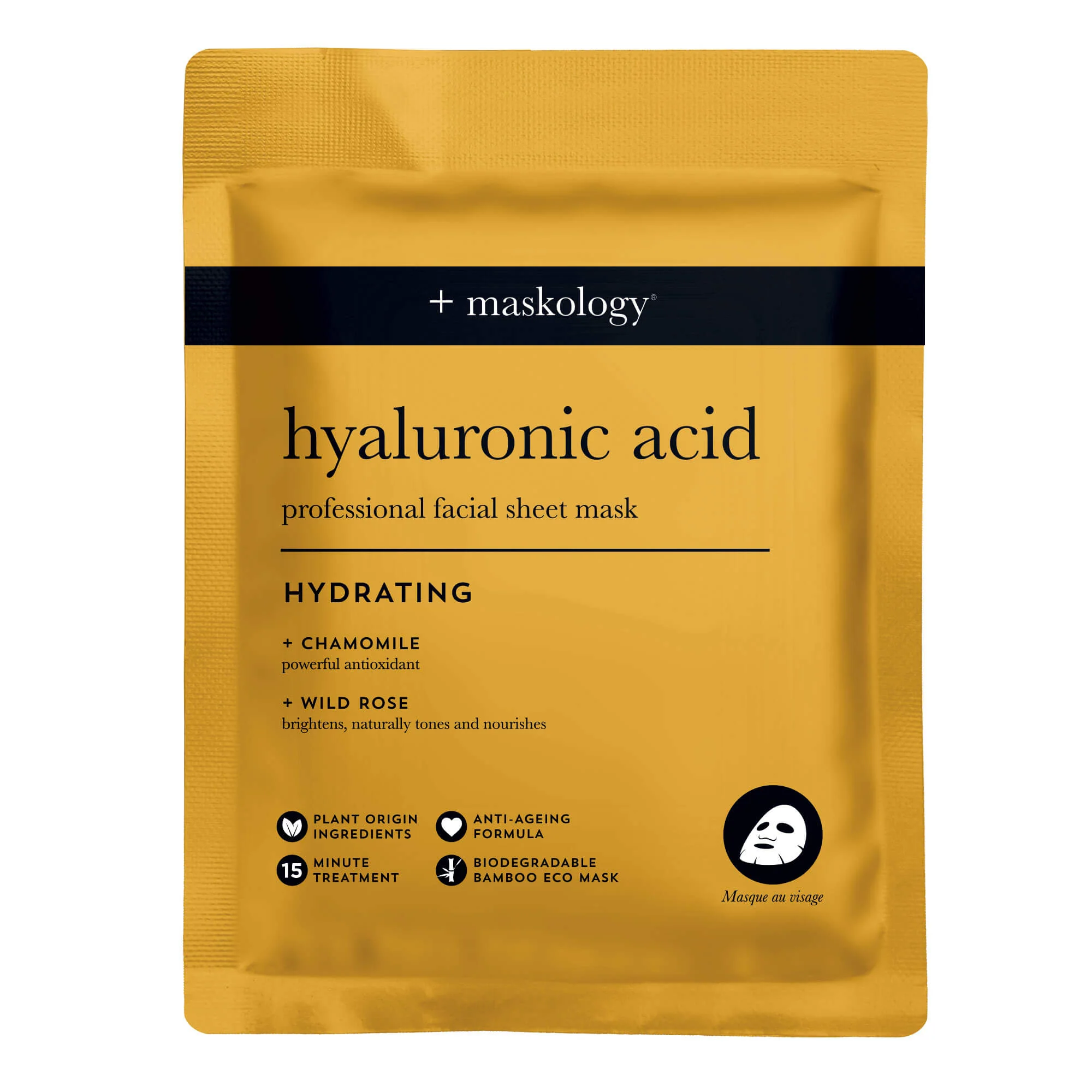 Maskology Hyaluronic Acid Professional Facial Sheet Mask