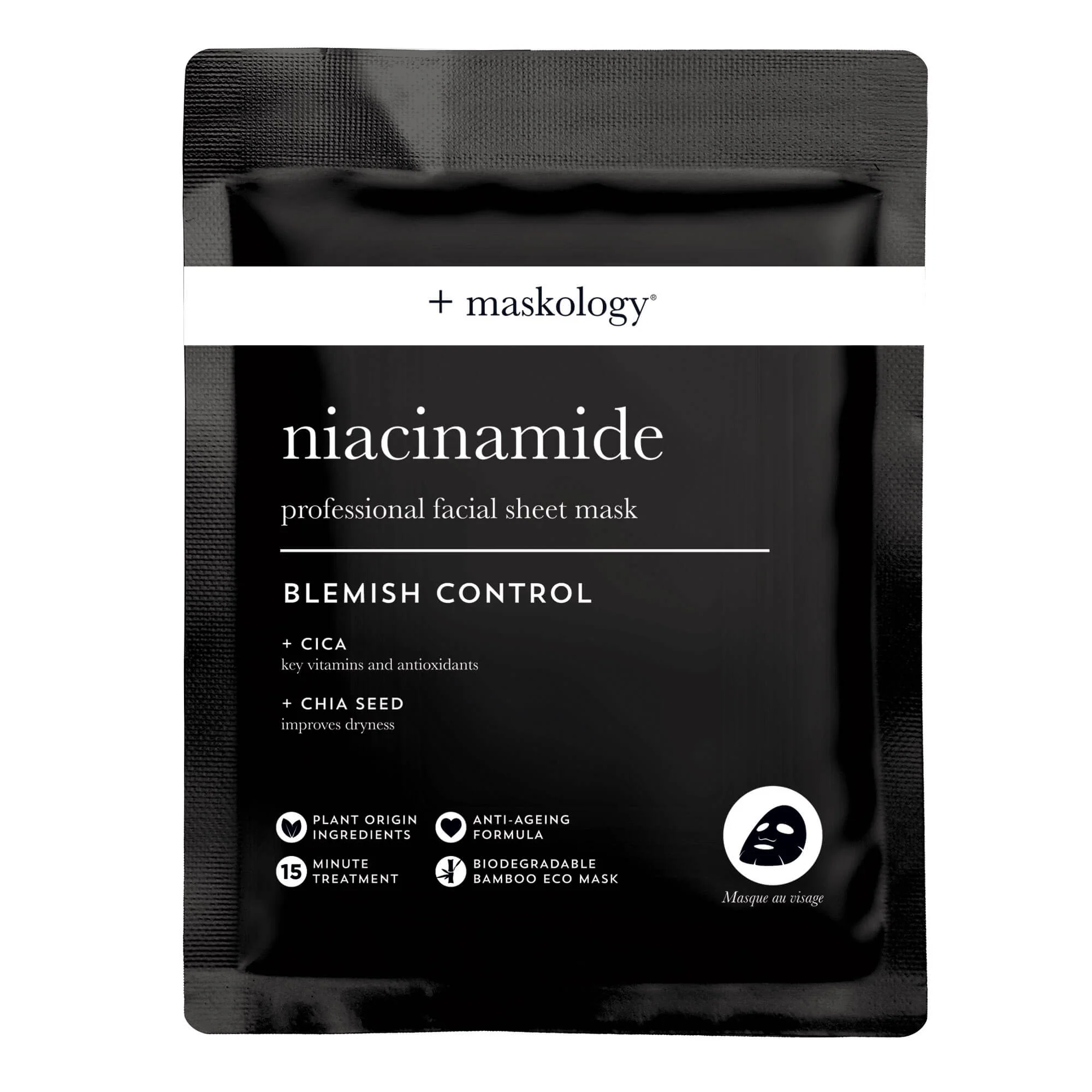 Maskology Niacinamide Professional Facial Sheet Mask