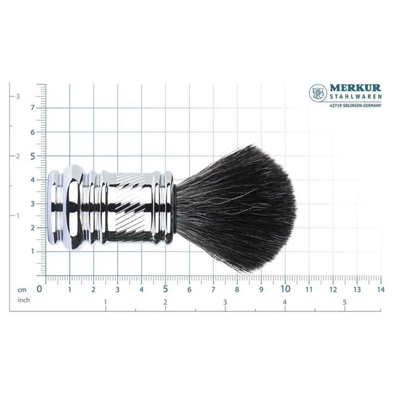 Merkur 138 Synthetic Shaving Brush Chrome