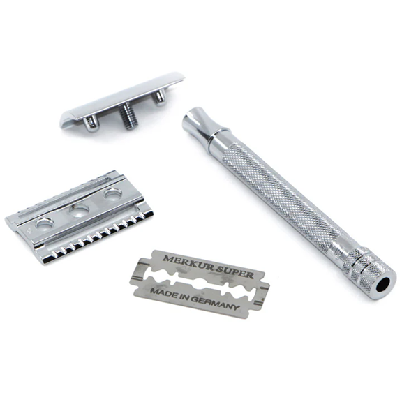 Merkur 23C Long Handle Safety Razor Chrome