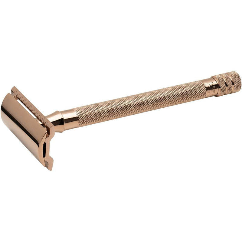 Merkur 24G Long Handle Safety Razor Rose Gold