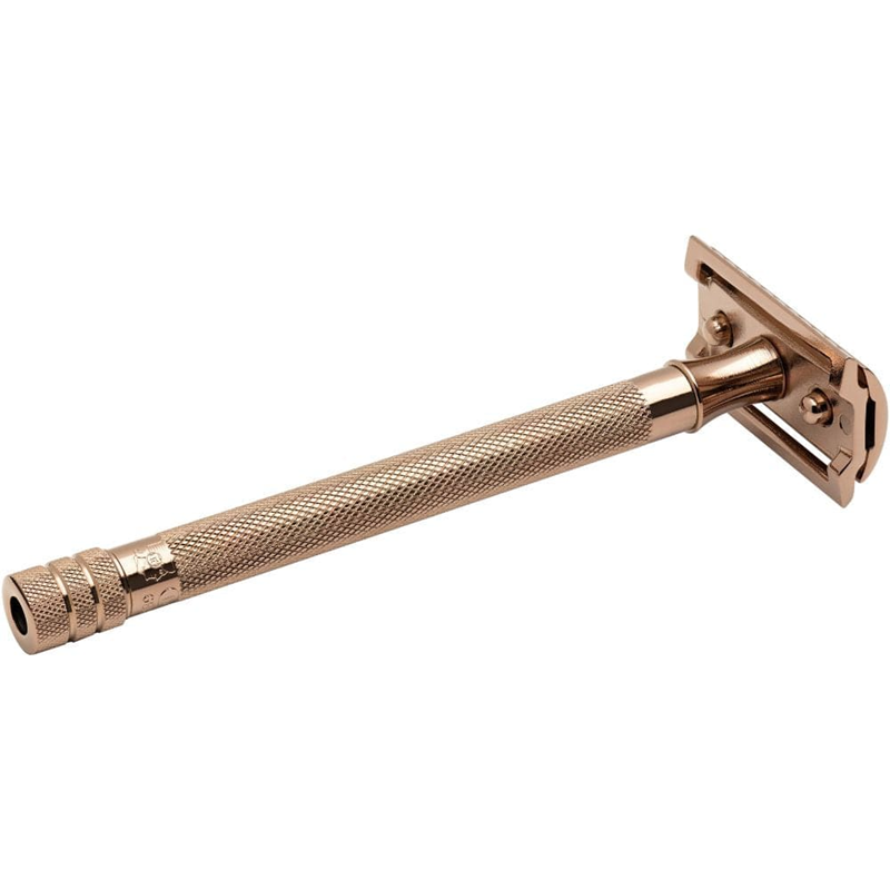 Merkur 24G Long Handle Safety Razor Rose Gold