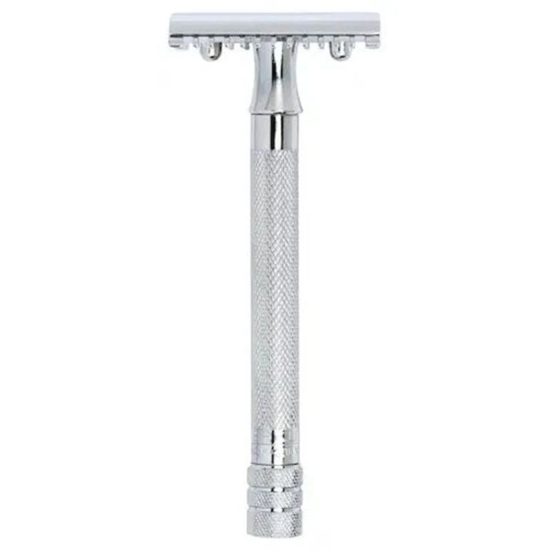 Merkur 25C Long Handle Safety Razor Chrome