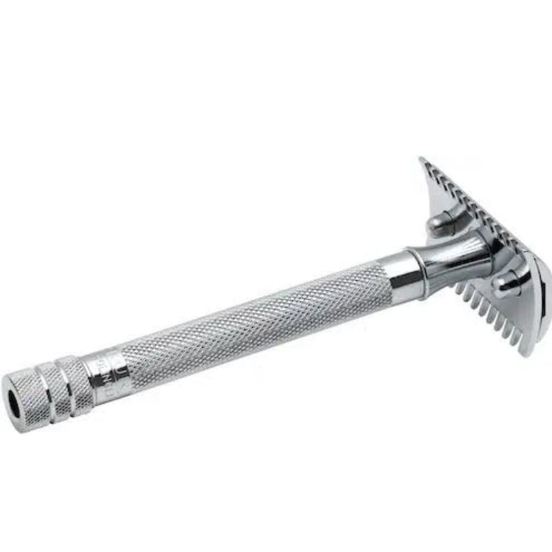 Merkur 25C Long Handle Safety Razor Chrome