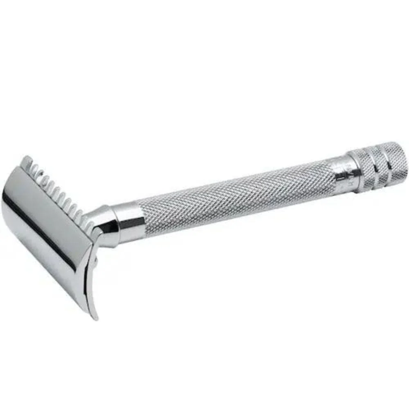 Merkur 25C Long Handle Safety Razor Chrome