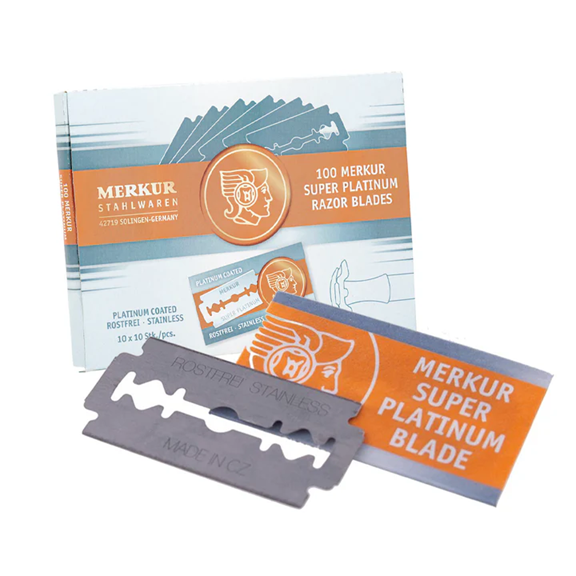 Merkur Super Platinum Double Edge Razor Blades 100