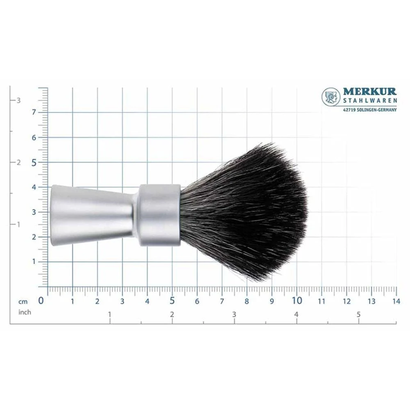 Merkur Synthetic Shaving Brush Matte Chrome