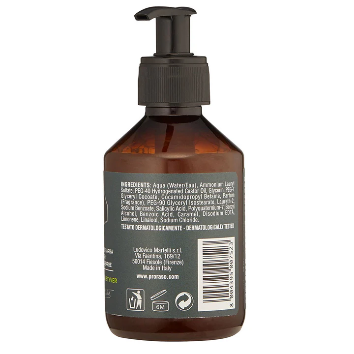 Proraso Cypress & Vetyver Beard Wash - 200ml