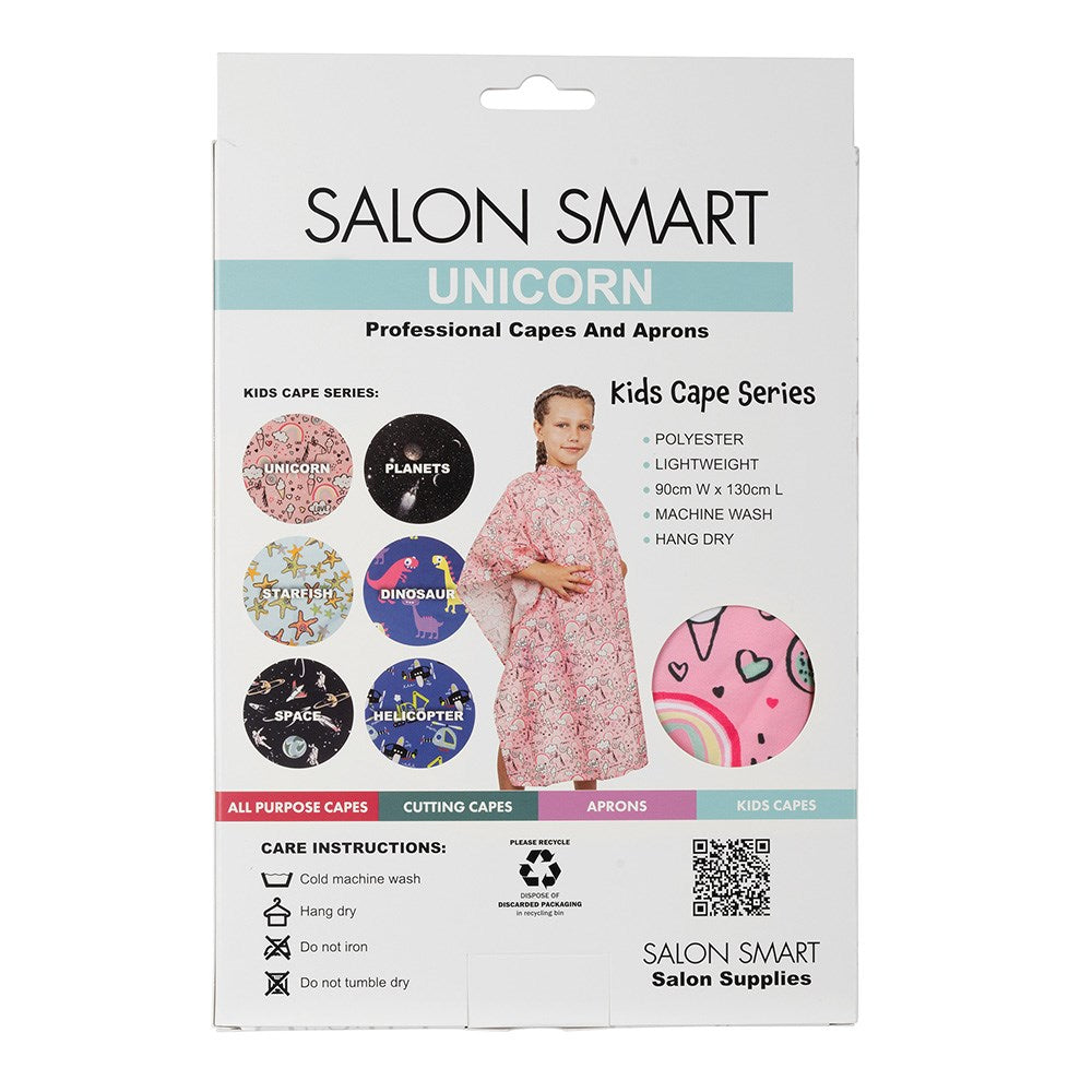 Salon Smart Kids Cutting Cape - Unicorn