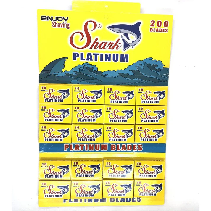 Shark Platinum Double Edge Razor Blades 200