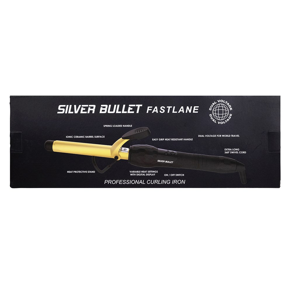 Silver Bullet Fastlane Gold Ceramic Curling Iron - 19mm
