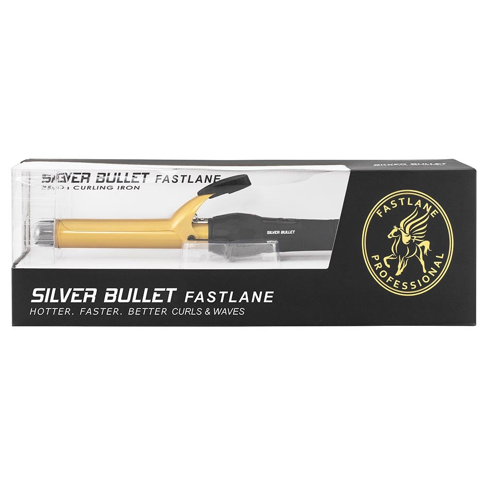Silver Bullet Fastlane Gold Ceramic Curling Iron - 25mm
