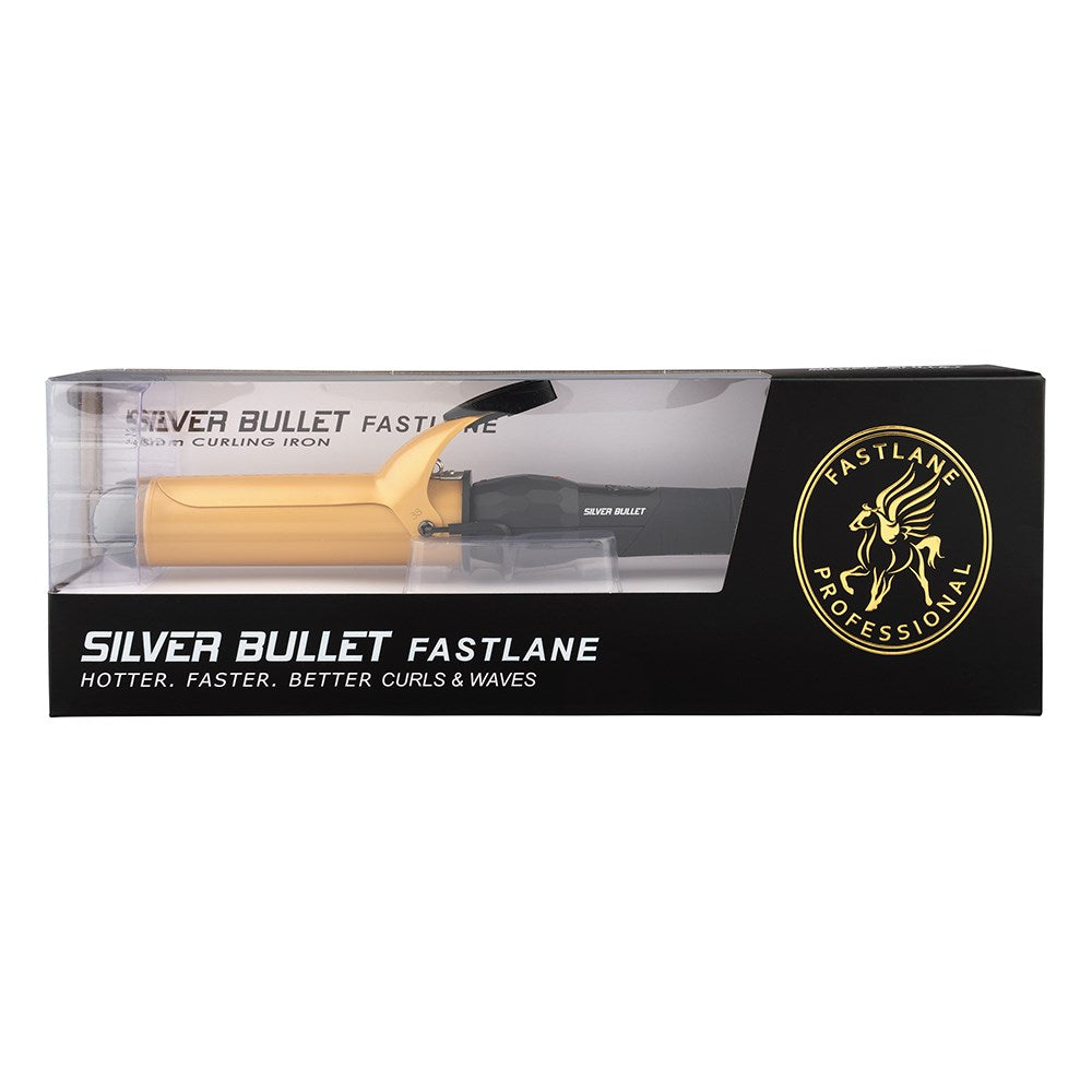 Silver Bullet Fastlane Gold Ceramic Curling Iron - 38mm