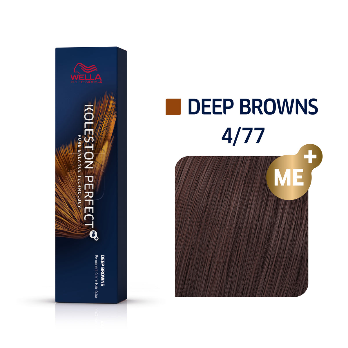 Wella Koleston Perfect ME+ 4/77 – 6er Pack Mittelbraun Intensiv (60 Ml) – Professionelle Haarfarbe