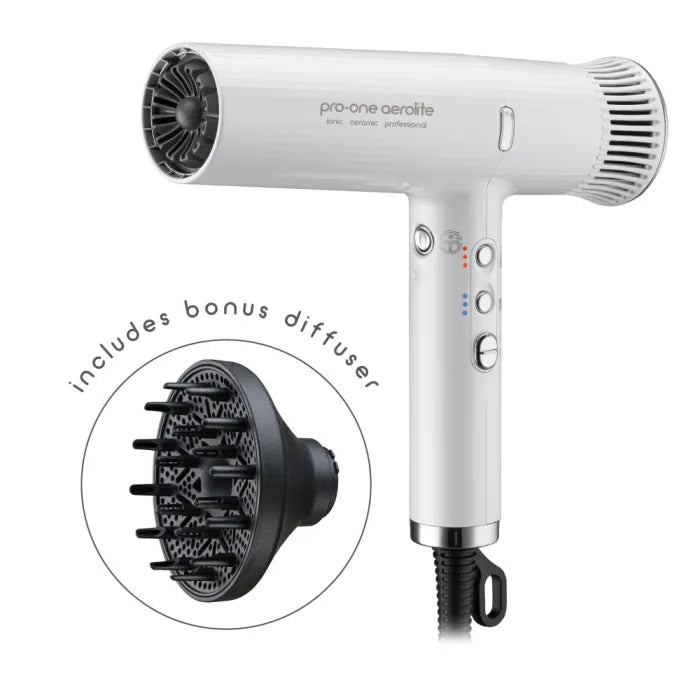 Pro-One Aerolite Hairdryer - White
