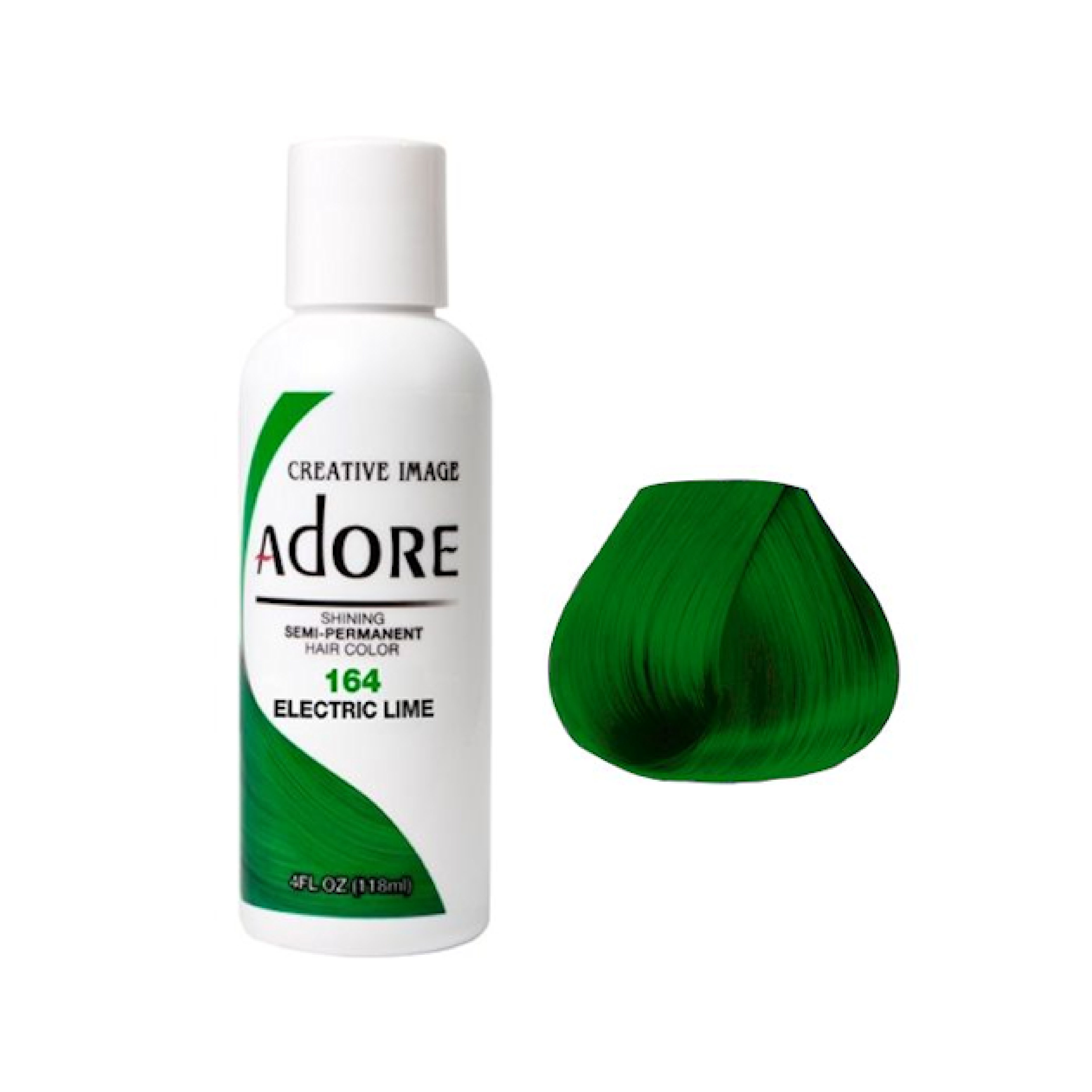 Adore Semi Permanent Electric Lime Hair Colour 164 - 118ml