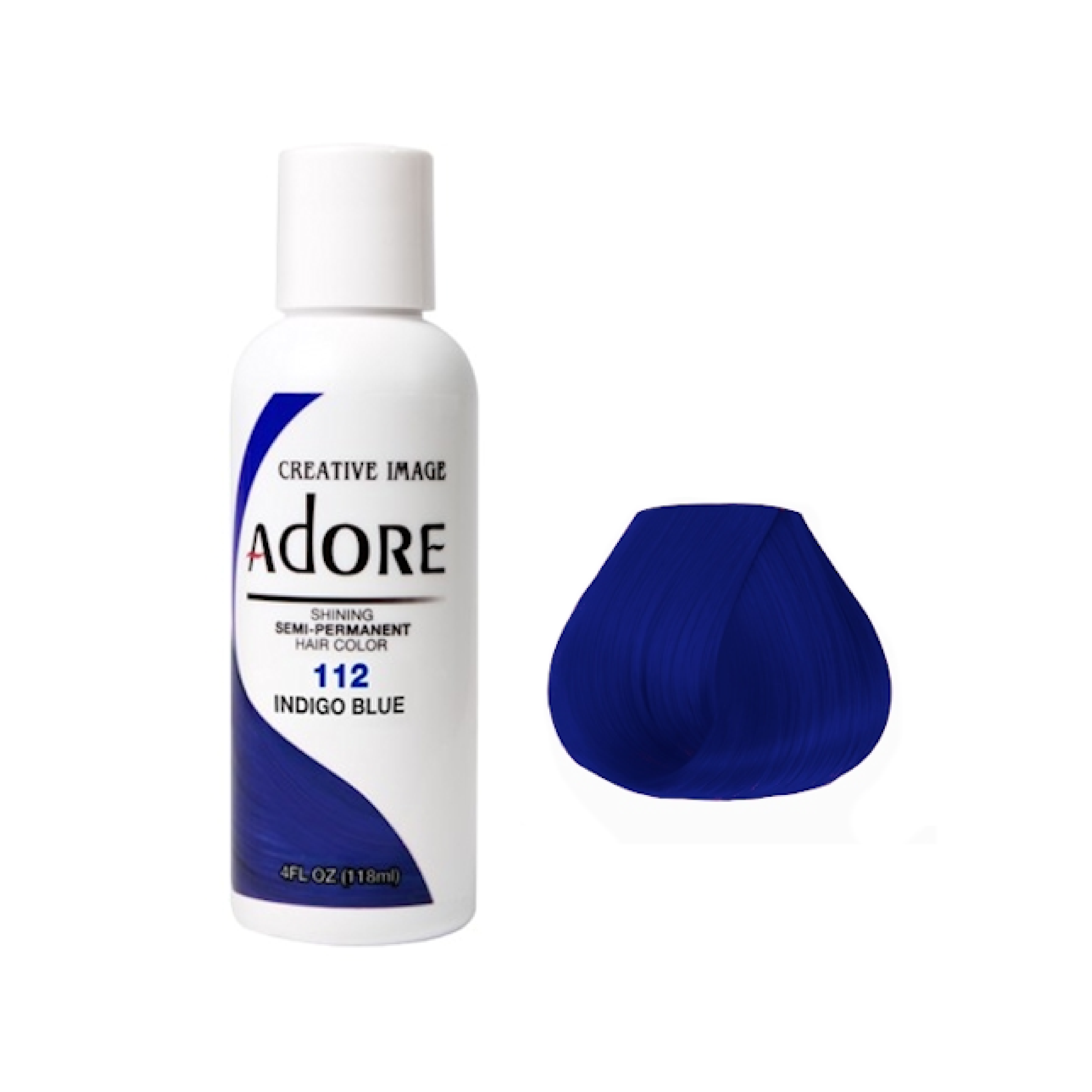 Adore Semi Permanent Indigo Blue Hair Colour 112 - 118ml