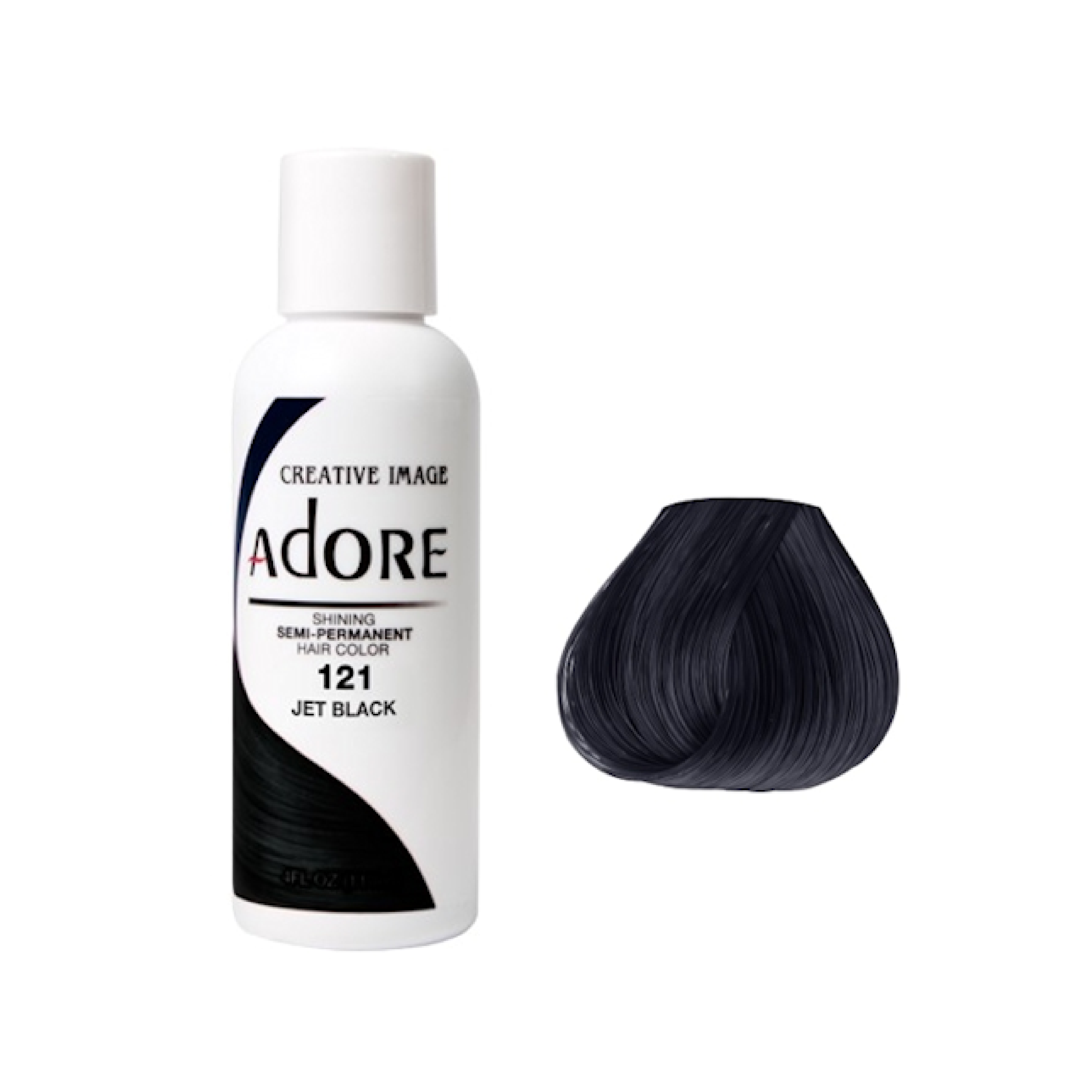 Adore Semi Permanent Jet Black Hair Colour 121 - 118ml