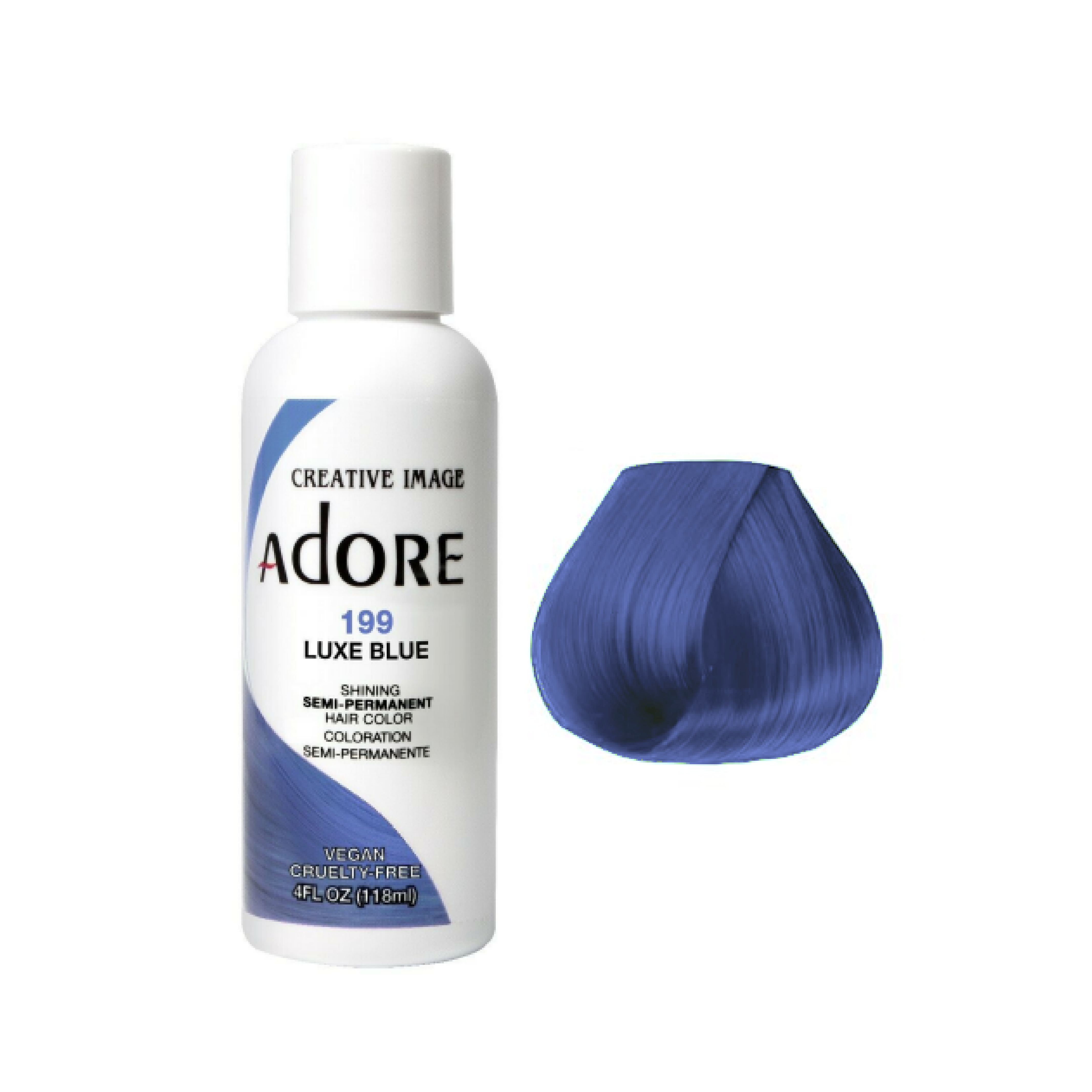 Adore Semi Permanent Luxe Blue Hair Colour 199 - 118ml
