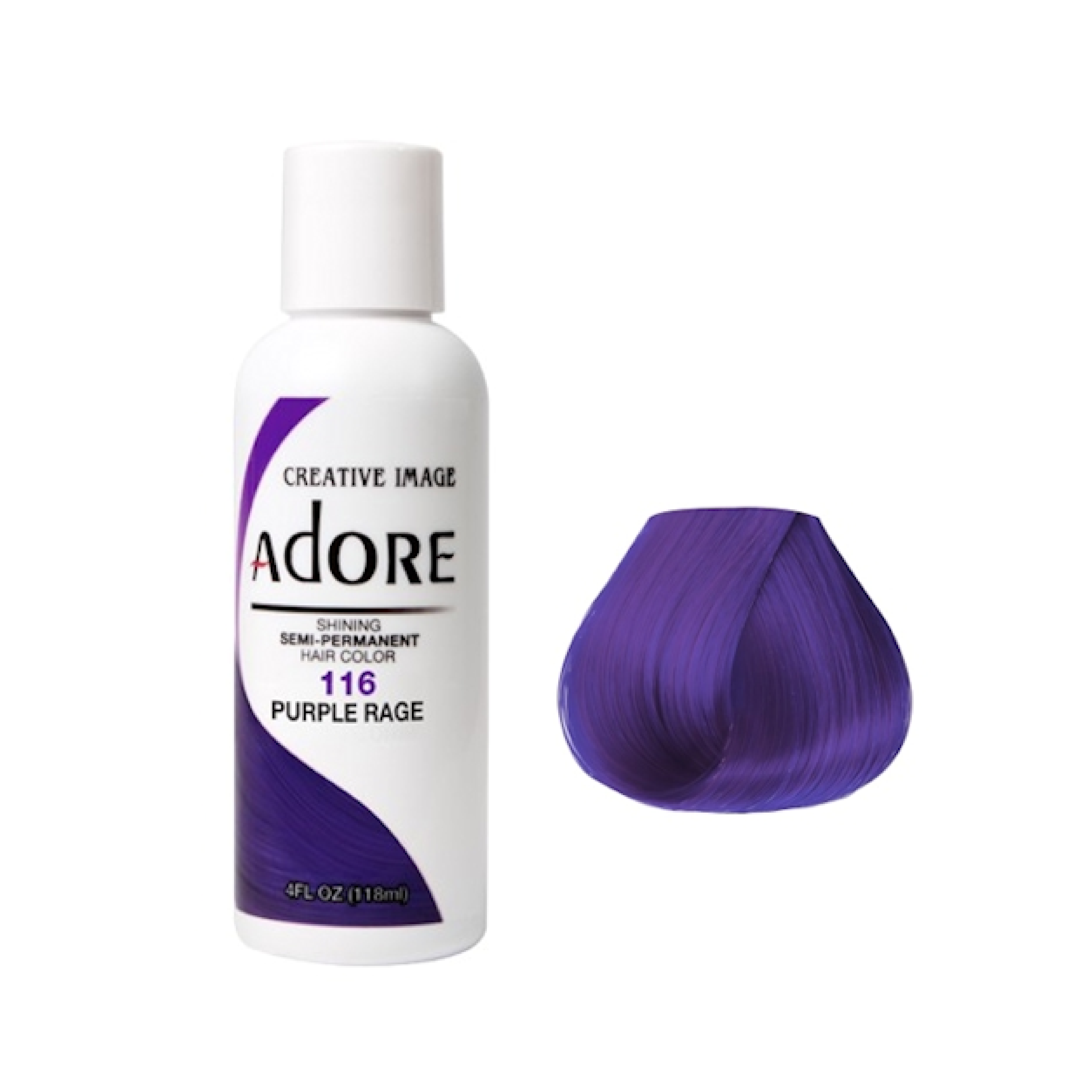 Adore Semi Permanent Purple Rage Hair Colour 116 - 118ml