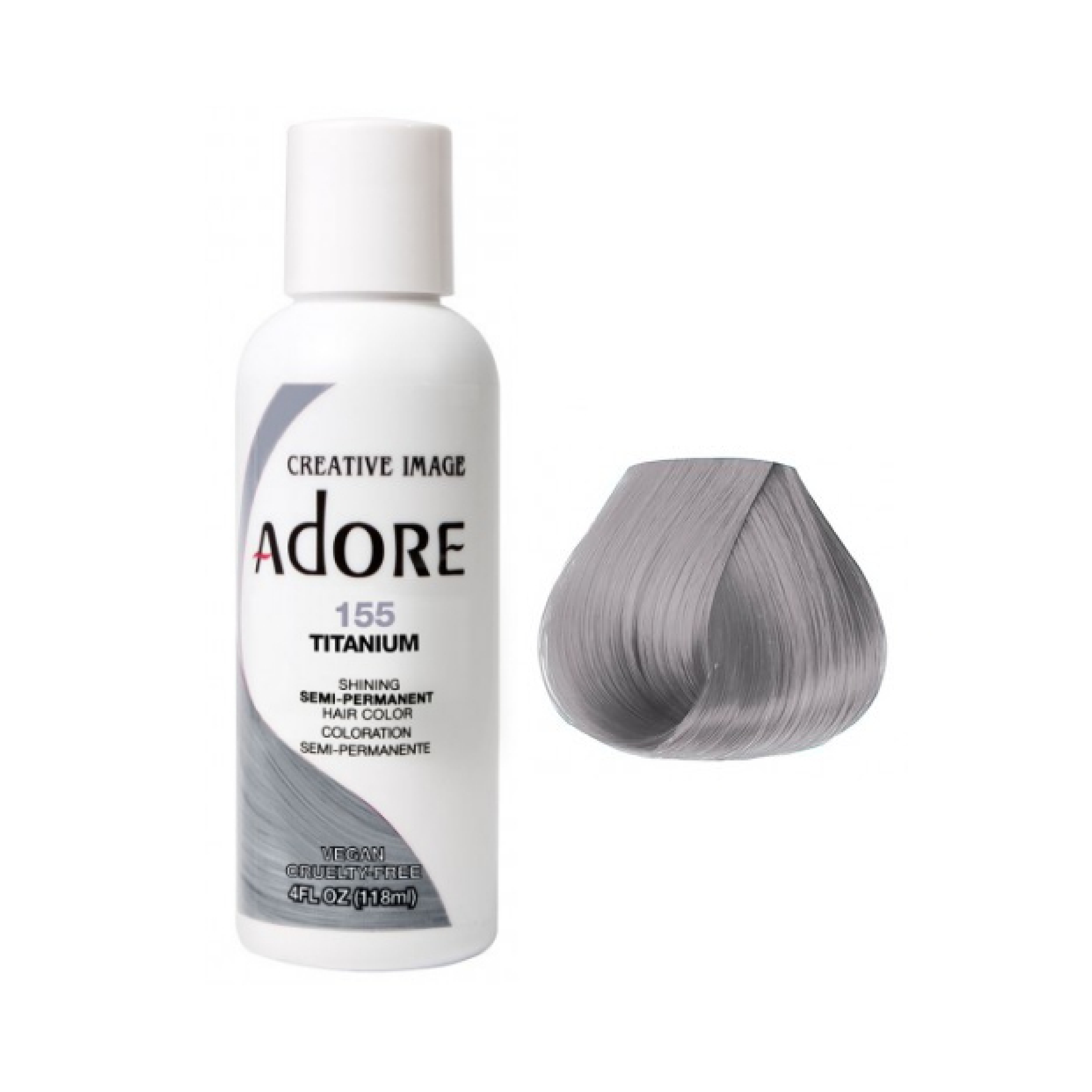 Adore Semi Permanent Titanium Hair Colour 155 - 118ml