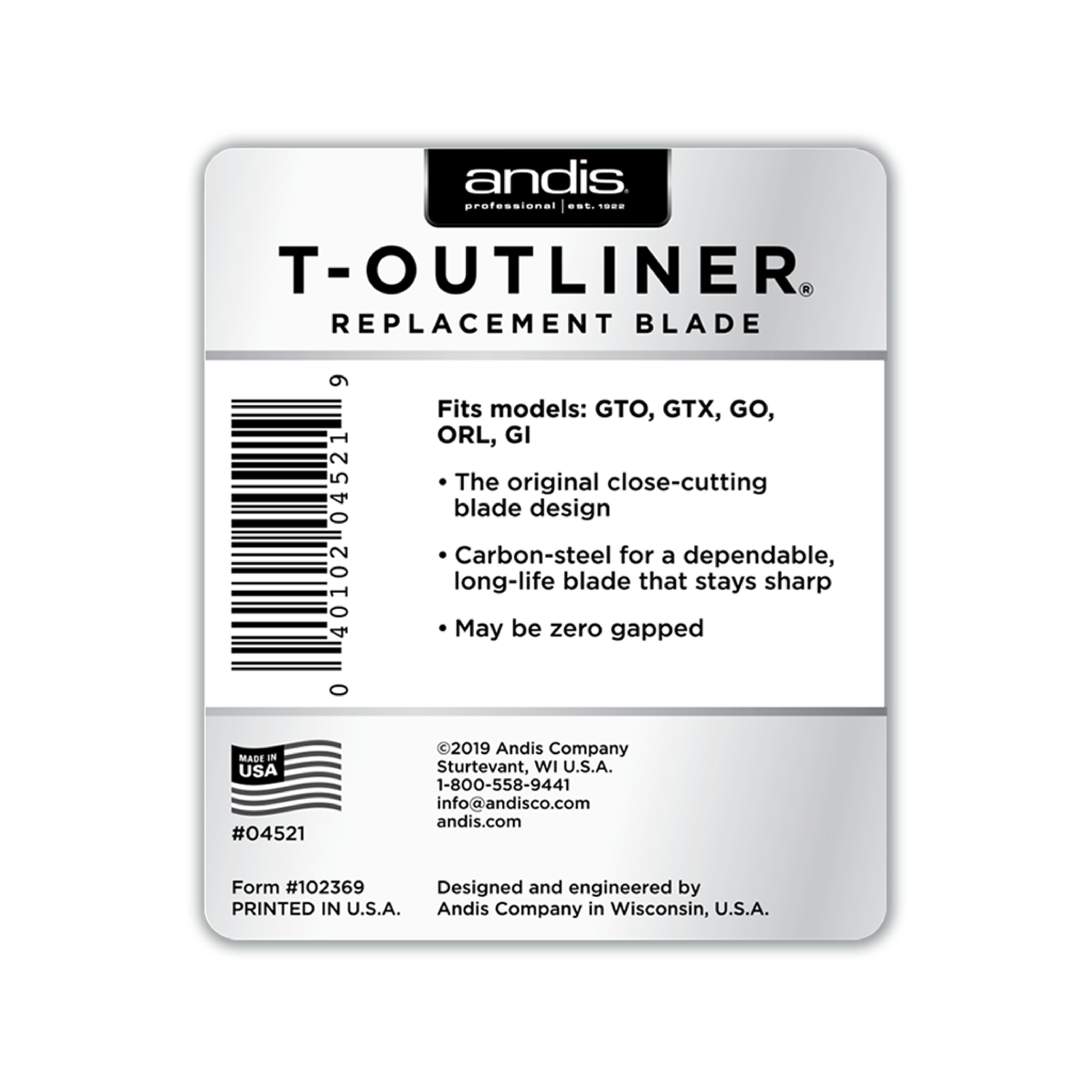 Andis T-Outliner Replacement Blade - 04521