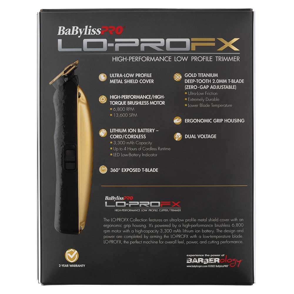 Babyliss PRO LO-PROFX Trimmer - Gold