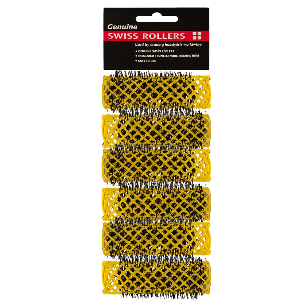 Dateline Professional Yellow Swiss Rollers 20mm - 6pk