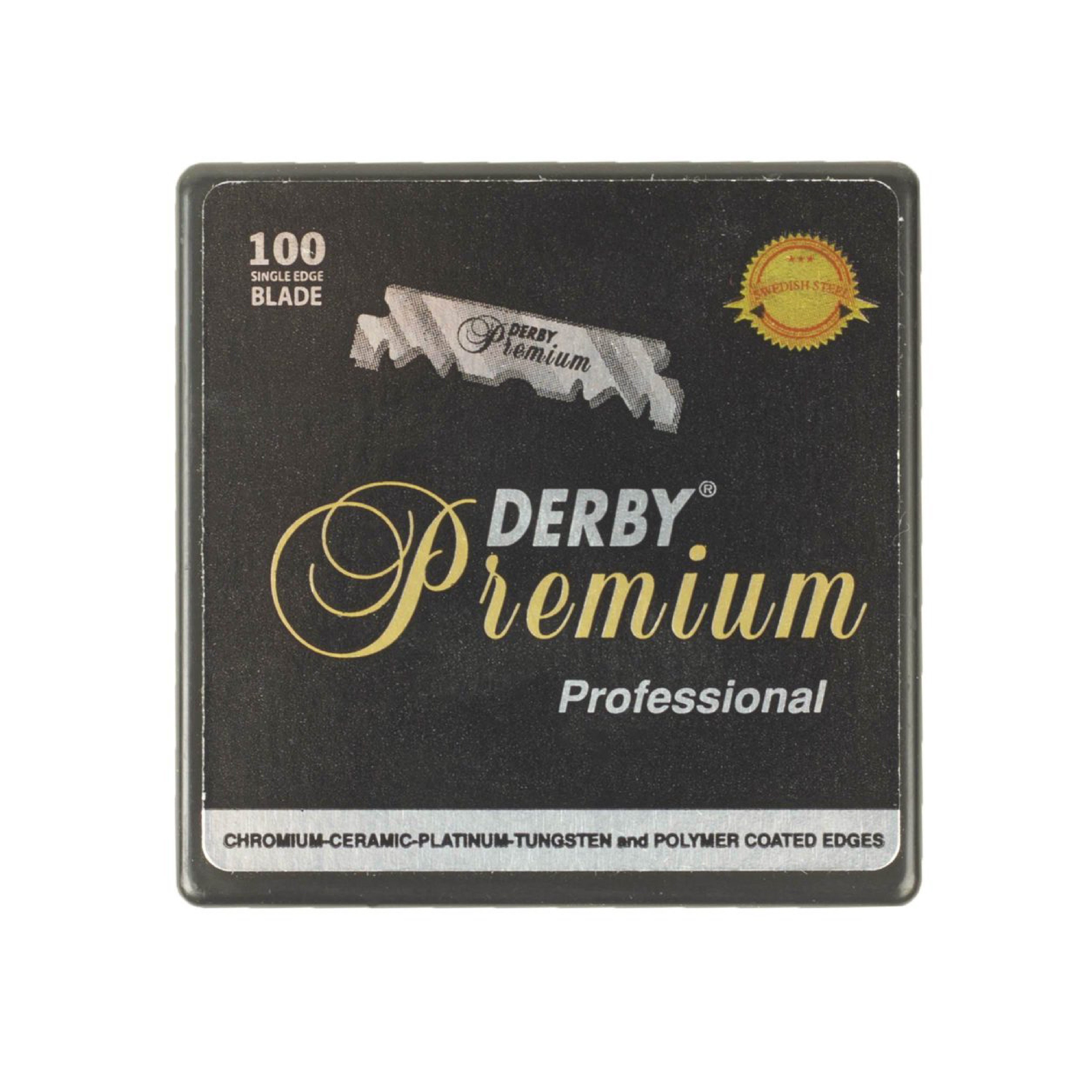 Derby Premium Professional Single Edge Razor Blades (100) - Barber Bazaar