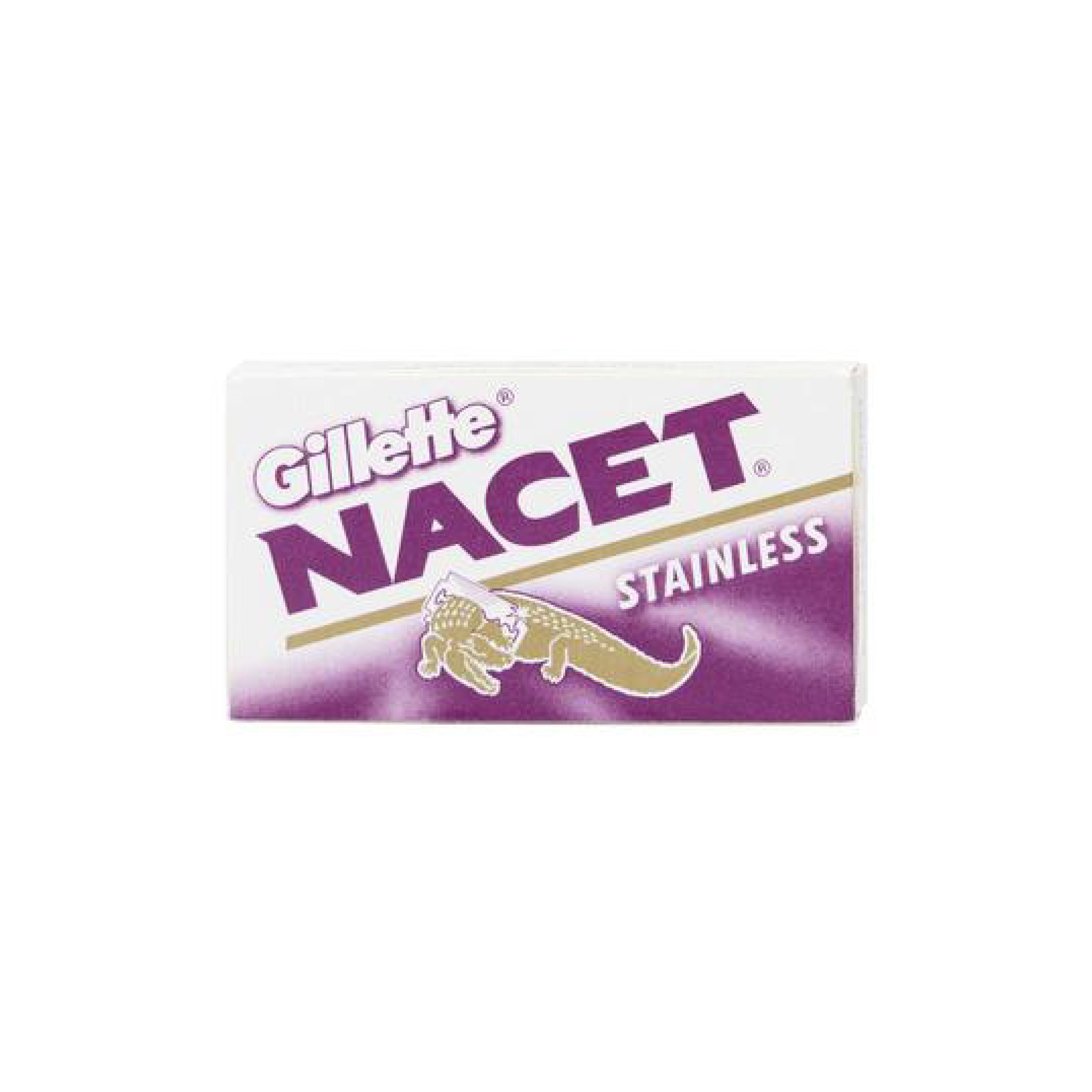 Gillette Nacet Stainless Double Edge Razor Blades (100) - Barber Bazaar