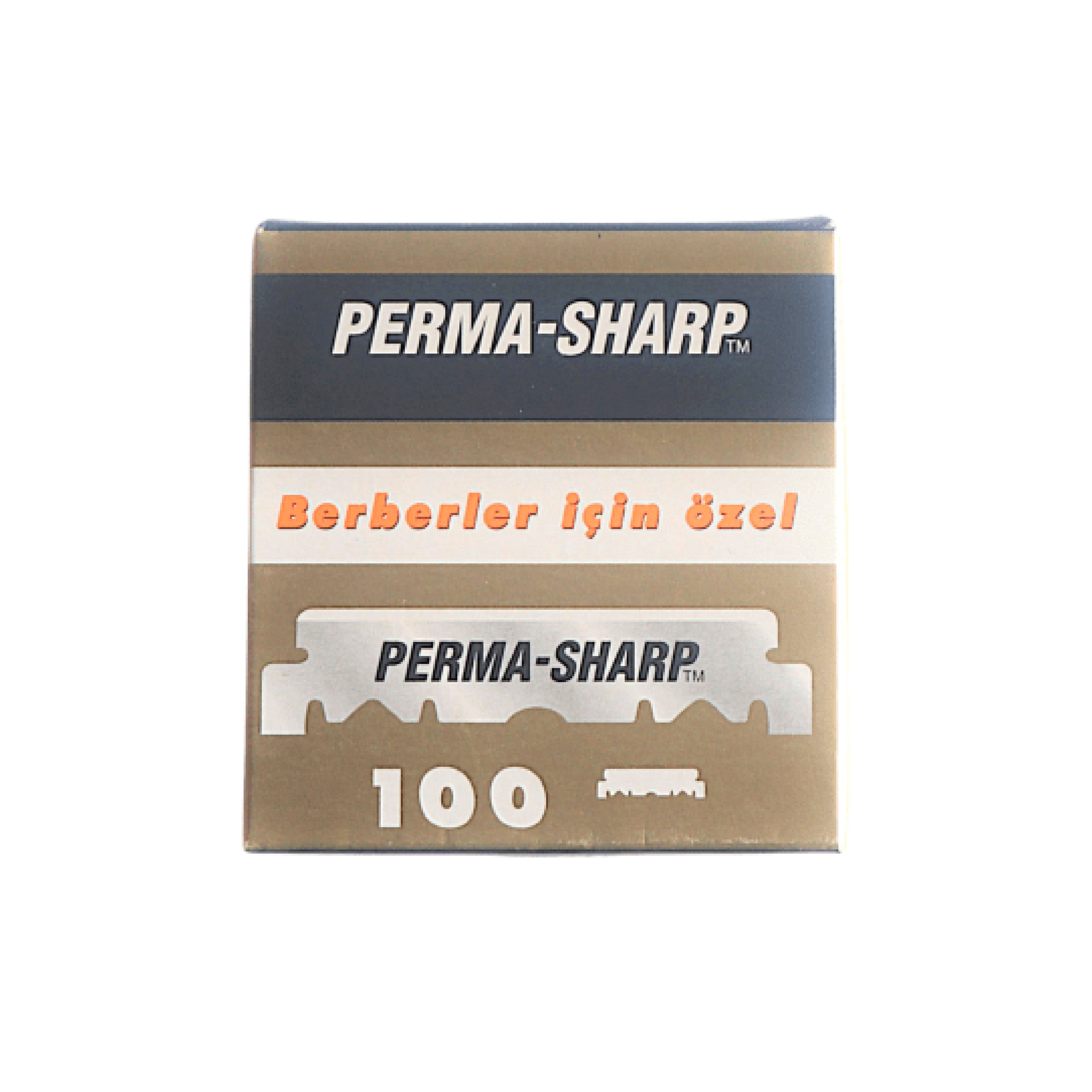 Gillette Perma-Sharp Single Edge Razor Blades (100) - Barber Bazaar