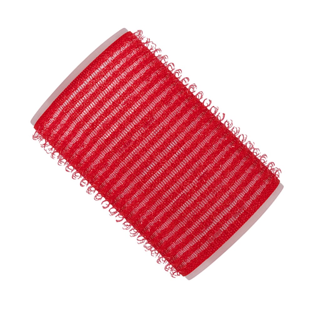Hair FX Red Velcro Hair Rollers 36mm - 12pk