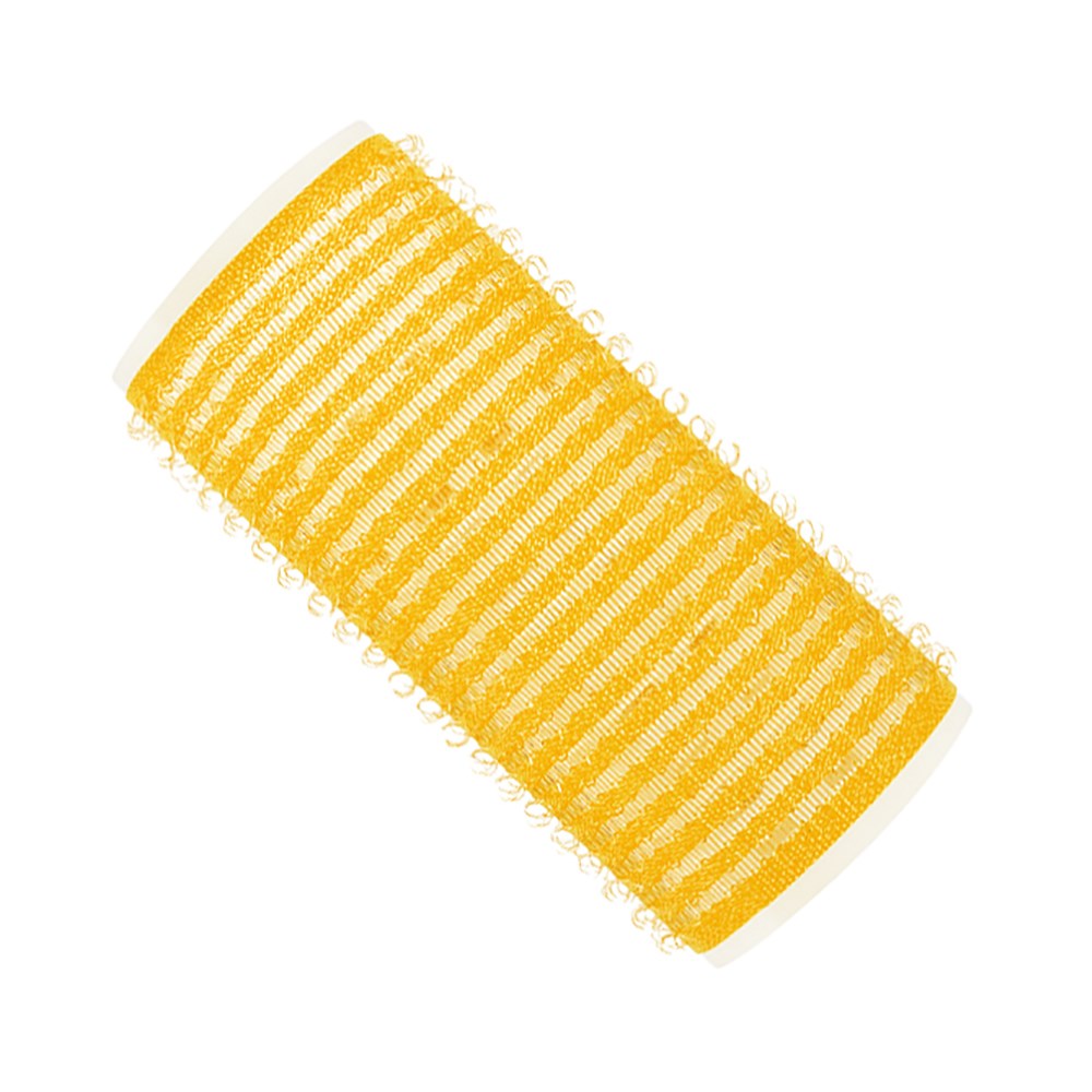 Hair FX Yellow Velcro Hair Rollers 33mm - 12pk